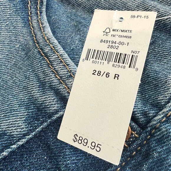 GAP High Rise Stride Wide Leg Jeans Size 28 | 6R - Picture 10 of 10